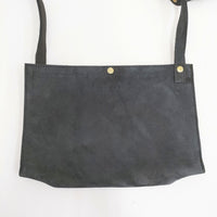 ironari 未使用品 BOOK BAG レザー 定価30800円 ショルダーバッグ ブラック メンズ イロナリ【中古】5-0819G◎