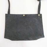 ironari 未使用品 BOOK BAG レザー 定価30800円 ショルダーバッグ ブラック メンズ イロナリ【中古】5-0819G◎
