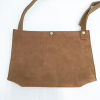 ironari 未使用品 BOOK BAG レザー 定価30800円 ショルダーバッグ ブラウン メンズ イロナリ【中古】5-0819G◎