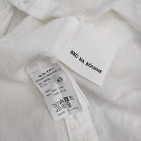 BRU NA BOINNE 新品 リネンロンT サイズL 定価27500円 4499A 長袖Ｔシャツ カットソー ロンＴ ホワイト メンズ ブルーナボイン【中古】5-0610M♪