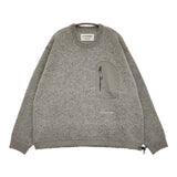 and wander 新品 shetland wool sweater L/XL 定価40700円 574-4284161 セーター ニット グレー メンズ アンドワンダー【中古】5-0912T♪#