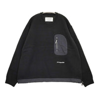 and wander 新品 shetland wool sweater L/XL 定価40700円 574-4284161 セーター ニット ブラック メンズ アンドワンダー【中古】5-0912T♪