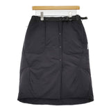 and wander 新品 top fleece skirt WM 定価41800円 574-4232110 中綿 ナイロン スカート ブラック レディース アンドワンダー【中古】5-0912T♪