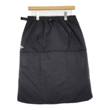 and wander 新品 top fleece skirt WM 定価41800円 574-4232110 中綿 ナイロン スカート ブラック レディース アンドワンダー【中古】5-0912T♪