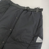 and wander 新品 top fleece skirt WM 定価41800円 574-4232110 中綿 ナイロン スカート ブラック レディース アンドワンダー【中古】5-0912T♪