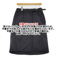 and wander 新品 top fleece skirt WM 定価41800円 574-4232110 中綿 ナイロン スカート ブラック レディース アンドワンダー【中古】5-0912T♪