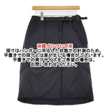 and wander 新品 top fleece skirt WM 定価41800円 574-4232110 中綿 ナイロン スカート ブラック レディース アンドワンダー【中古】5-0912T♪