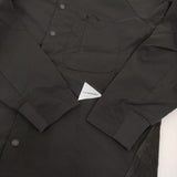 and wander 新品 fleece base LS shirt S 定価26400円 574-4253120 フリース切替 長袖シャツ ブラック メンズ アンドワンダー【中古】5-0912T♪