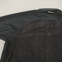 and wander 新品 fleece base LS shirt S 定価26400円 574-4253120 フリース切替 長袖シャツ ブラック メンズ アンドワンダー【中古】5-0912T♪