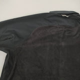 and wander 新品 fleece base LS shirt S 定価26400円 574-4253120 フリース切替 長袖シャツ ブラック メンズ アンドワンダー【中古】5-0912T♪