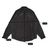 and wander 新品 fleece base LS shirt S 定価26400円 574-4253120 フリース切替 長袖シャツ ブラック メンズ アンドワンダー【中古】5-0912T♪