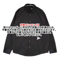 and wander 新品 fleece base LS shirt S 定価26400円 574-4253120 フリース切替 長袖シャツ ブラック メンズ アンドワンダー【中古】5-0912T♪