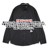 and wander 新品 fleece base LS shirt M 定価26400円 574-4253120 フリース切替 長袖シャツ ブラック メンズ アンドワンダー【中古】5-0912T♪