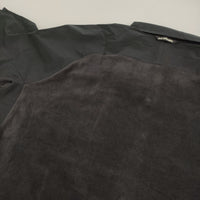 and wander 新品 fleece base LS shirt XL 定価26400円 574-4253120 フリース切替 長袖シャツ ブラック メンズ アンドワンダー【中古】5-0912T♪