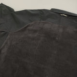 and wander 新品 fleece base LS shirt XL 定価26400円 574-4253120 フリース切替 長袖シャツ ブラック メンズ アンドワンダー【中古】5-0912T♪