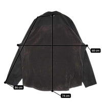 and wander 新品 fleece base LS shirt XL 定価26400円 574-4253120 フリース切替 長袖シャツ ブラック メンズ アンドワンダー【中古】5-0912T♪