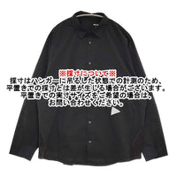 and wander 新品 fleece base LS shirt XL 定価26400円 574-4253120 フリース切替 長袖シャツ ブラック メンズ アンドワンダー【中古】5-0912T♪