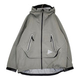and wander 新品 loose fitting rain jacket L/XL 定価74800円 574-4211198 ナイロンジャケット グレー メンズ アンドワンダー【中古】5-0610M♪