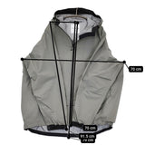 and wander 新品 loose fitting rain jacket L/XL 定価74800円 574-4211198 ナイロンジャケット グレー メンズ アンドワンダー【中古】5-0610M♪