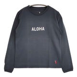 grown in the sun 未使用品 ALOHA/MAHALO サイズP SUNSHINE+CLOUD 長袖Ｔシャツ カットソー ロンＴ チャコールグレー レディース グローンインザサン【中古】5-1201M∞