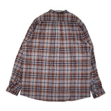 SUNSHINE+CLOUD 新品 Shirt-open standa 3 定価28600円 スタンドカラーシャツ ブラウン ブルー メンズ サンシャイン+クラウド【中古】5-0912T♪