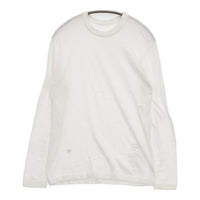 45R/45rpm 超ガーゼ コットン ニットソー 長袖Ｔシャツ カットソー ロンＴ ホワイト レディース フォーティーファイブアールピーエム【中古】5-0921M∞
