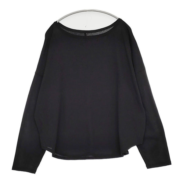 FRAMeWORK ドライタッチコットンL/Tee 定価12100円 長袖Ｔシャツ カットソー ロンＴ 25SS ブラック レディース フレームワーク【中古】5-0603M♪
