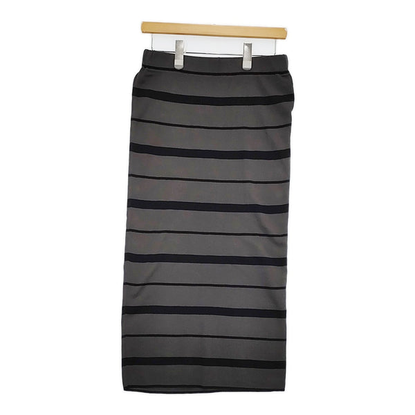 Deuxieme Classe Captivatingスカート 定26400円 ニット タイト ボーダー 25SS グレー ブラック レディース ドゥーズィエムクラス【中古】5-0603M♪