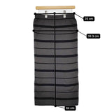 Deuxieme Classe Captivatingスカート 定26400円 ニット タイト ボーダー 25SS グレー ブラック レディース ドゥーズィエムクラス【中古】5-0603M♪