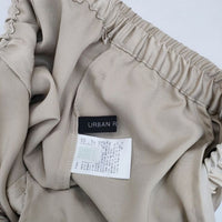 URBAN RESEARCH サテンイージーパンツ 定価14300円 ポリエステル パンツ ベージュ レディース アーバンリサーチ【中古】5-0824M∞