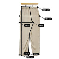 URBAN RESEARCH サテンイージーパンツ 定価14300円 ポリエステル パンツ ベージュ レディース アーバンリサーチ【中古】5-0824M∞