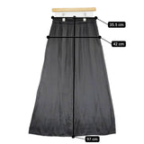 JOURNAL STANDARD Wリブセミフレアスカート 定価16500円 ロングスカート 25SS ブラック レディース ジャーナルスタンダード【中古】5-0603M♪