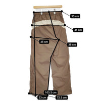 JOURNAL STANDARD frostline 別注 ワイドラインパンツ 定価15400円 25SS ブラウン ベージュ レディース ジャーナルスタンダード【中古】5-0603M♪