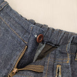 gungendo ナチュラルデニムパンツ花生姜（はなしょうが）のうこん 定価28600円 デニムパンツ ネイビー レディース 群言堂【中古】5-1106G∞