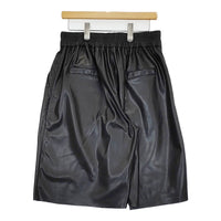 URBANCODE FAUX LEATHER SHORTS フェイクレザーショーツ JS LUXE購入 ショートパンツ 25SS ブラック レディース アーバンコード【中古】5-0603S♪