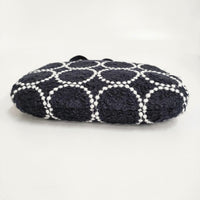 mina perhonen/hitomi shinoyama 新品 tambourine クラッチバッグ 2wayポシェット 紺 レディース ミナペルホネン/ヒトミ シノヤマ【中古】5-0603T♪