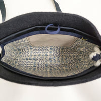 mina perhonen/hitomi shinoyama 新品 tambourine クラッチバッグ 2wayポシェット 紺 レディース ミナペルホネン/ヒトミ シノヤマ【中古】5-0603T♪