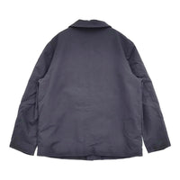 (g) ガーゼ 裏地ウール混 ブルゾン ジャケット ネイビー レディース グラム【中古】5-0912T♪
