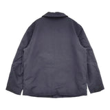 (g) ガーゼ 裏地ウール混 ブルゾン ジャケット ネイビー レディース グラム【中古】5-0912T♪