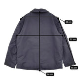 (g) ガーゼ 裏地ウール混 ブルゾン ジャケット ネイビー レディース グラム【中古】5-0912T♪