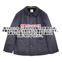 (g) ガーゼ 裏地ウール混 ブルゾン ジャケット ネイビー レディース グラム【中古】5-0912T♪