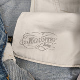 KAPITAL KOUNTRY パッチワーク 36 コットンリネン カットオフ ショートパンツ ハーフパンツ ブルー メンズ キャピタルカントリー【中古】5-1014S♪