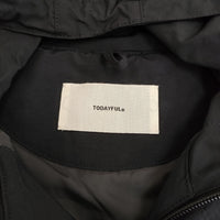 TODAYFUL Hoodie Puff Jacket 定価36850円 12420203 サイズ38 中綿 ジャケット 24AW ブラック レディース トゥデイフル【中古】5-0912T♪
