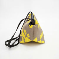 Herve Chapelier 2885F ナイロン舟型ショルダーバッグS アラベスク マスティック ゴールド 定価32780円 ショルダーバッグ ベージュ イエロー レディース エルベ・シャプリエ【中古】5-0726G◎