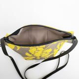 Herve Chapelier 2885F ナイロン舟型ショルダーバッグS アラベスク マスティック ゴールド 定価32780円 ショルダーバッグ ベージュ イエロー レディース エルベ・シャプリエ【中古】5-0726G◎