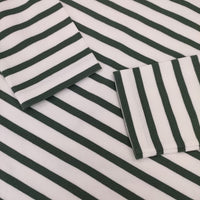 AURALEE/IENA バスクシャツ A21AB01IE ボーダー 長袖Ｔシャツ カットソー ロンＴ ホワイト グリーン レディース オーラリー/イエナ【中古】5-0921M∞