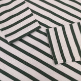AURALEE/IENA バスクシャツ A21AB01IE ボーダー 長袖Ｔシャツ カットソー ロンＴ ホワイト グリーン レディース オーラリー/イエナ【中古】5-0921M∞