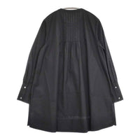 qualite ピンタックシャツ定価23100円 32450010009 チュニック ブラウス シャツ ブラック レディース カリテ【中古】5-0921M∞