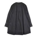 qualite ピンタックシャツ定価23100円 32450010009 チュニック ブラウス シャツ ブラック レディース カリテ【中古】5-0921M∞