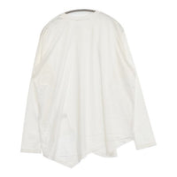qualite アシメコットンカットソー 定価12650円 32430020003 長袖Ｔシャツ カットソー ロンＴ ホワイト レディース カリテ【中古】5-0921M∞
